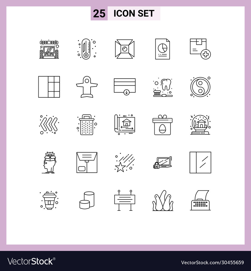 25 universal lines set for web and mobile