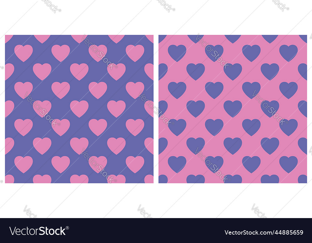 Background pattern seamless heart shape vector image Background pattern seamless heart shape