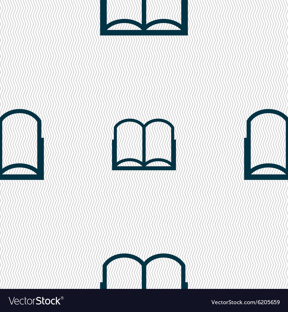 Book sign icon open symbol seamless abstract