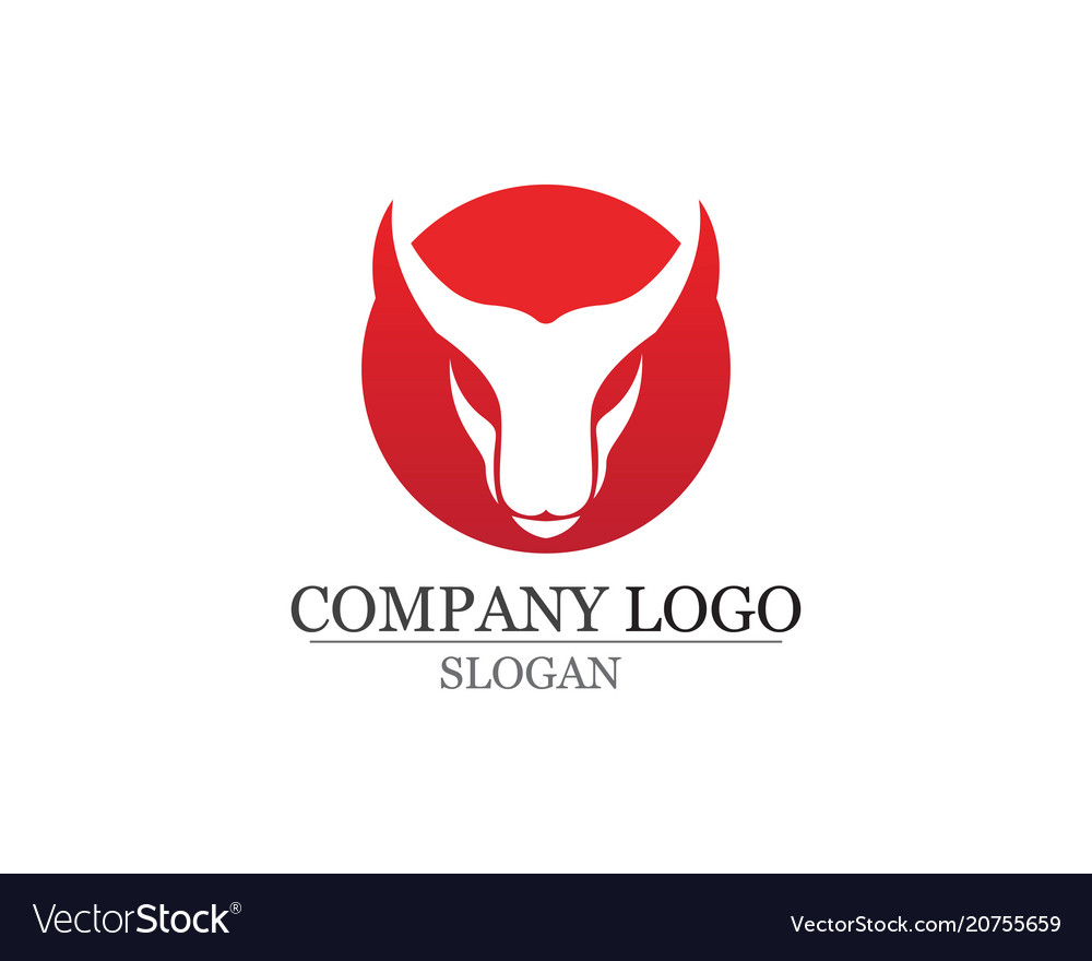 Bull horn logo and symbols template icons app