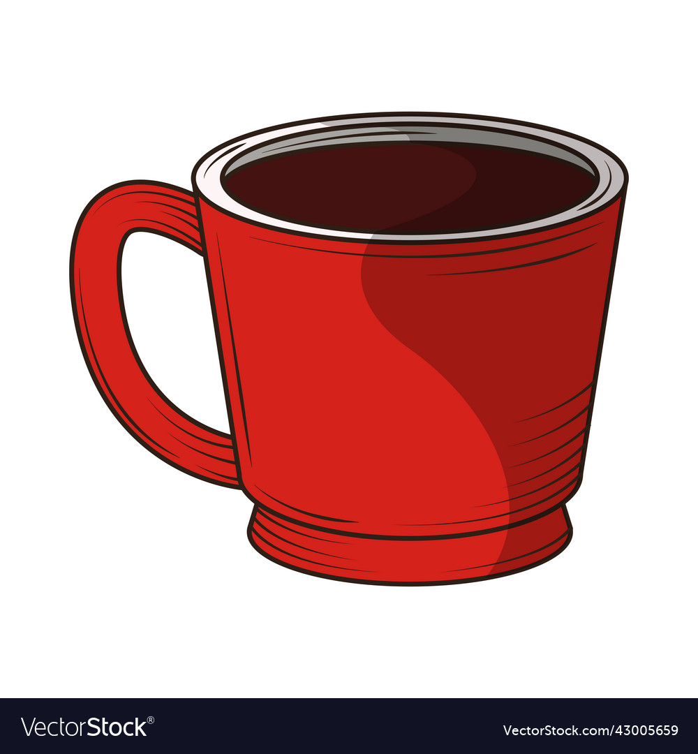 Ceramic Coffee Cup Royalty Free Vector Image Vectorstock Ceramic Coffee Cup Royalty Free Vector Image Vectorstock