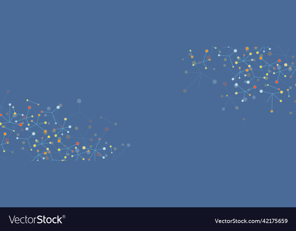 Dots with connections lines circle global vector image Dots with connections lines circle global