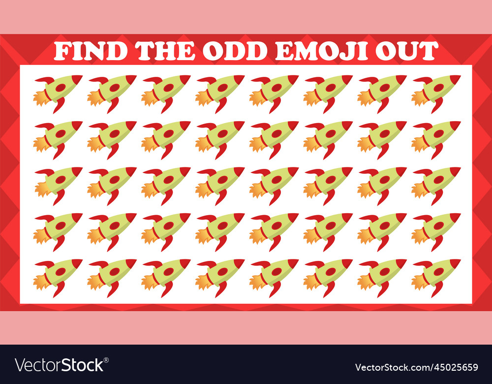 Find the odd emoji out visual logic puzzle game