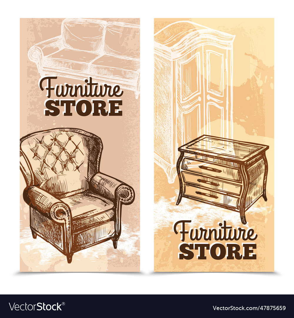 Furniture banners vertical