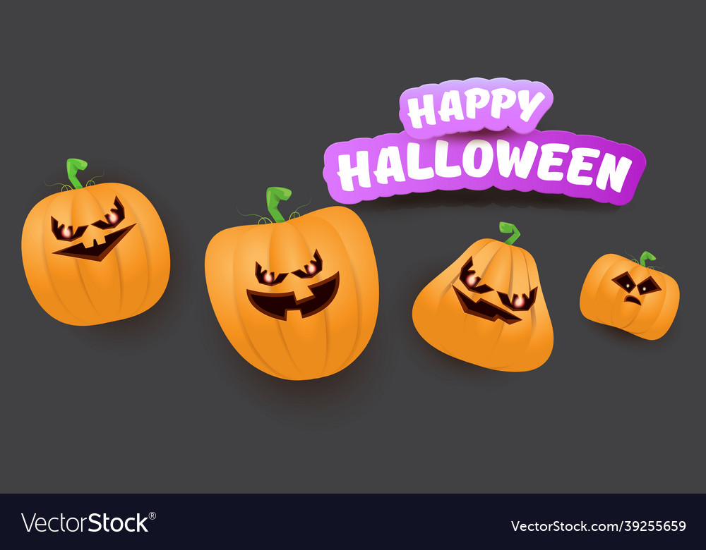 Halloween horizontal web banner or poster Vector Image