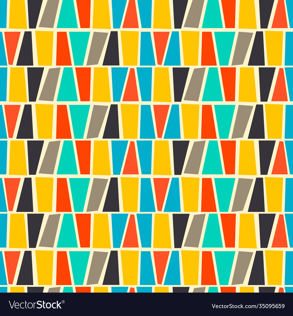 Mid century fifties modern square retro colors