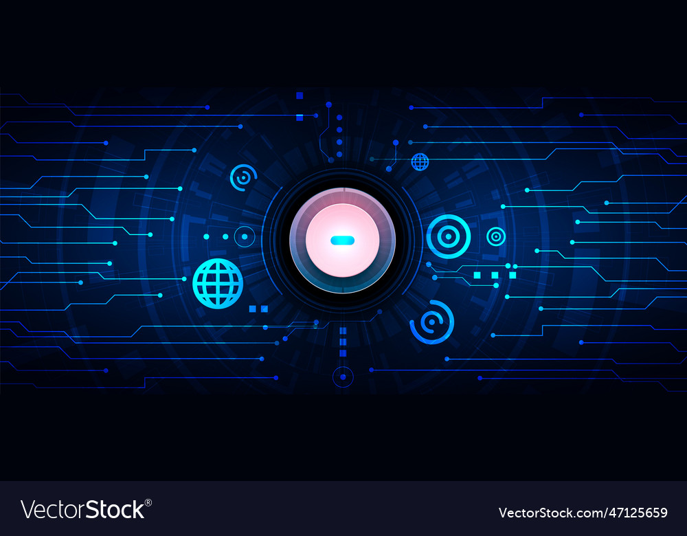 Technology background with hi-tech digital vector image Technology background with hi-tech digital