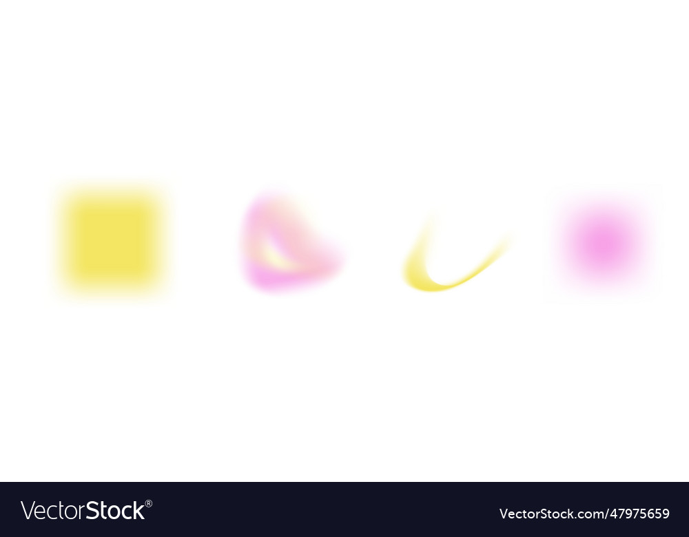 Y2k aura-inspired blur with gradient shapes vector image Y2k aura-inspired blur with gradient shapes