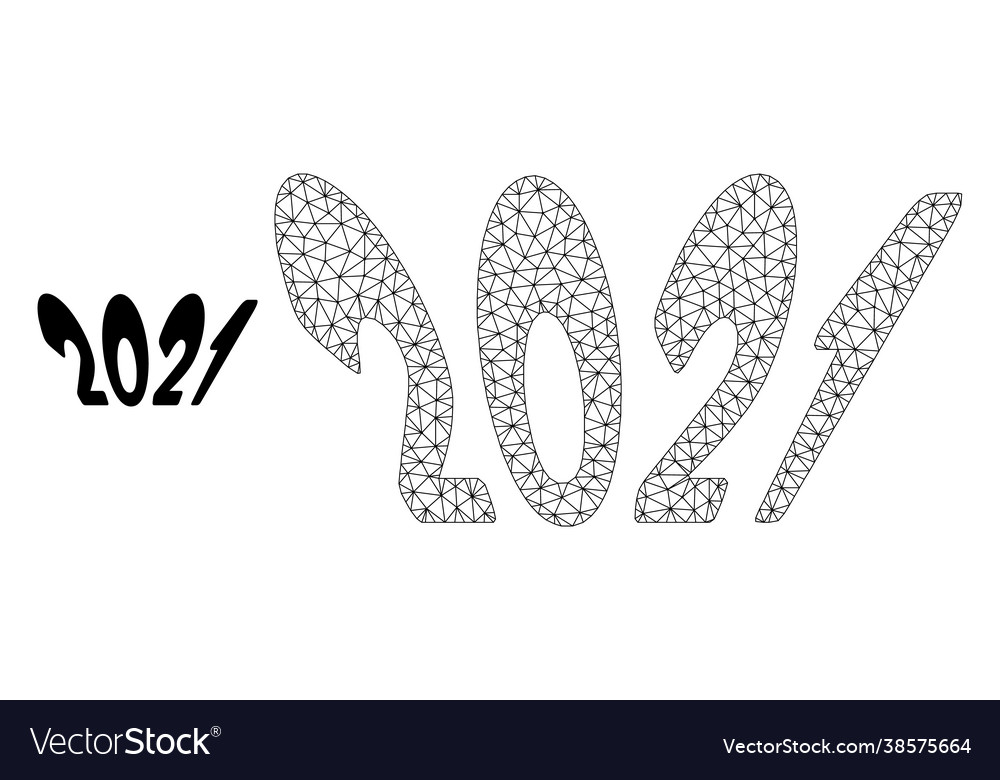 2021 perspective text mesh 2d model