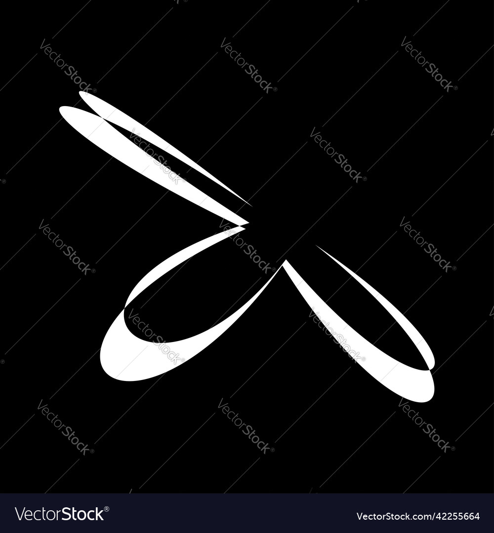Abstract random geometric shape non figural Vector Image Abstract random geometric shape non figural