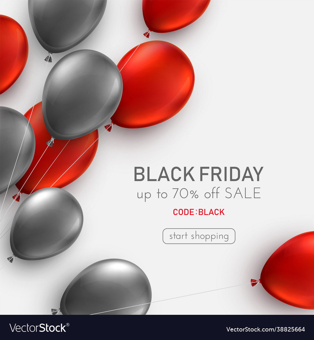 Black friday grey background with red