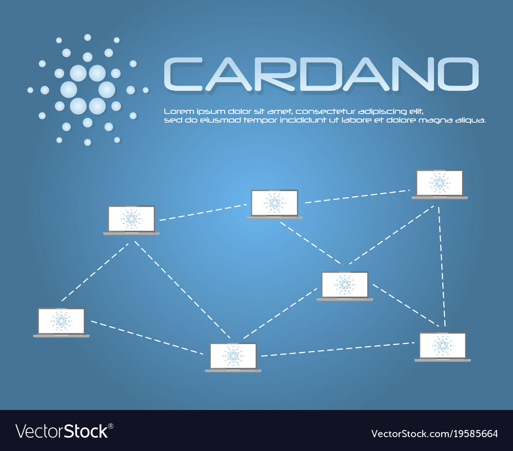 Cardano blockchain connection background style