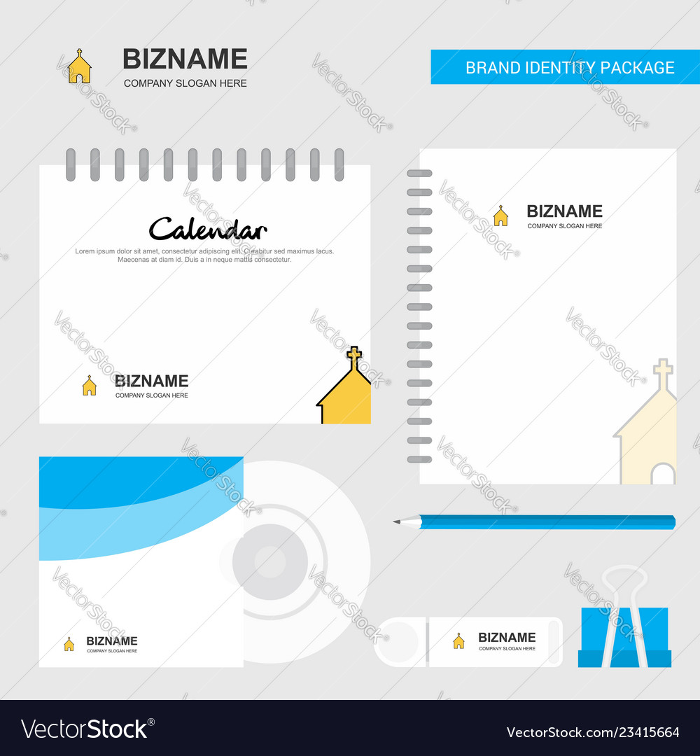 Church Logo Calendar Template Cd Cover Diary And Vector Image