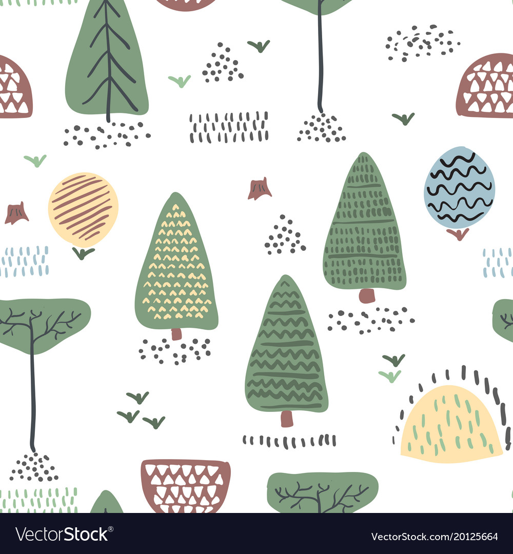 Forest seamless pattern