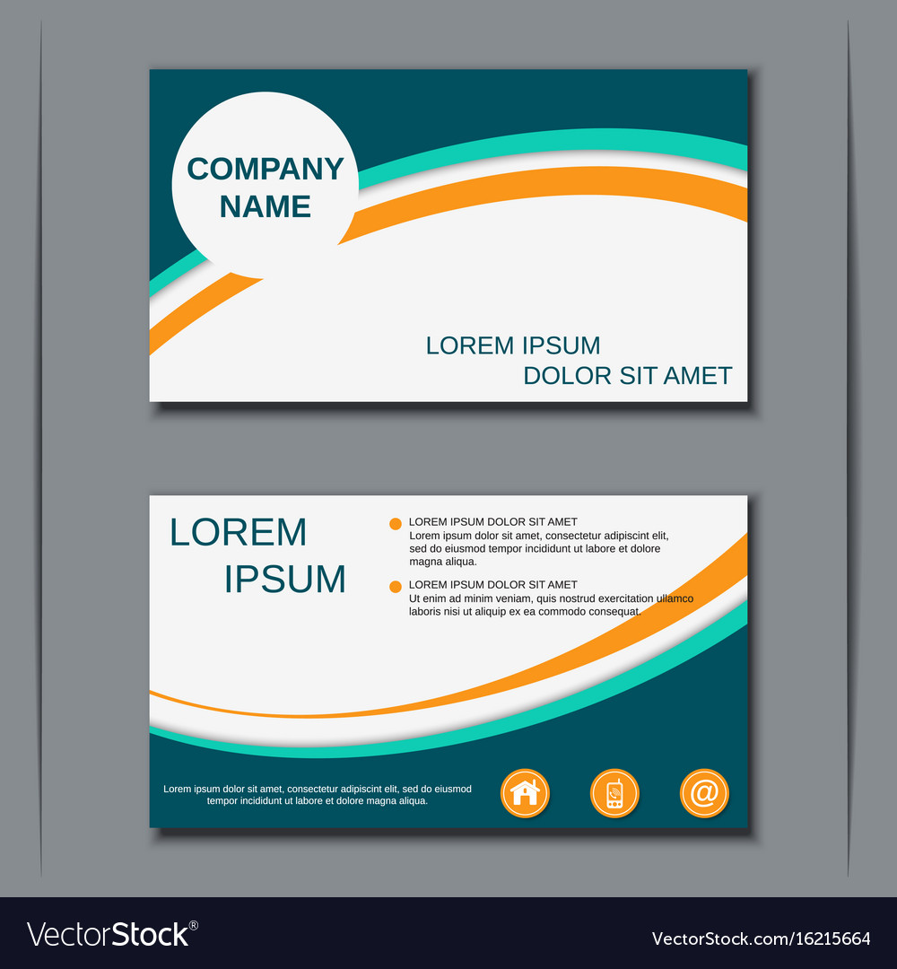 modern business visiting card design royalty free vector