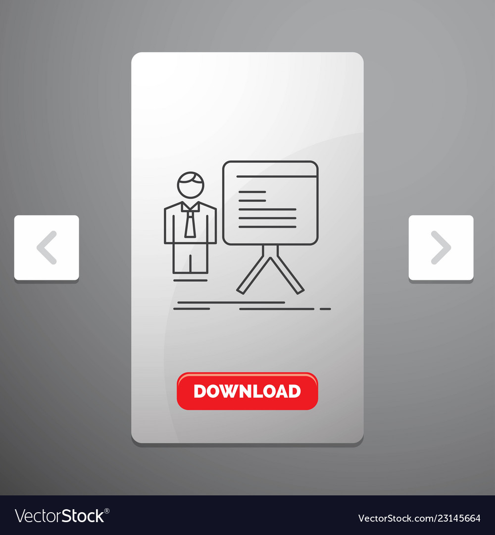 Presentation businessman chart graph progress Vector Image Presentation businessman chart graph progress