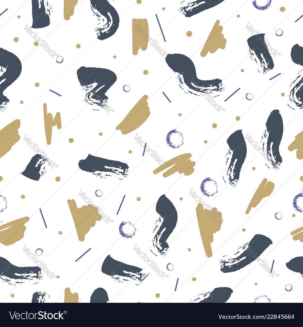 Seamless pattern of abstract elements vector image Seamless pattern of abstract elements