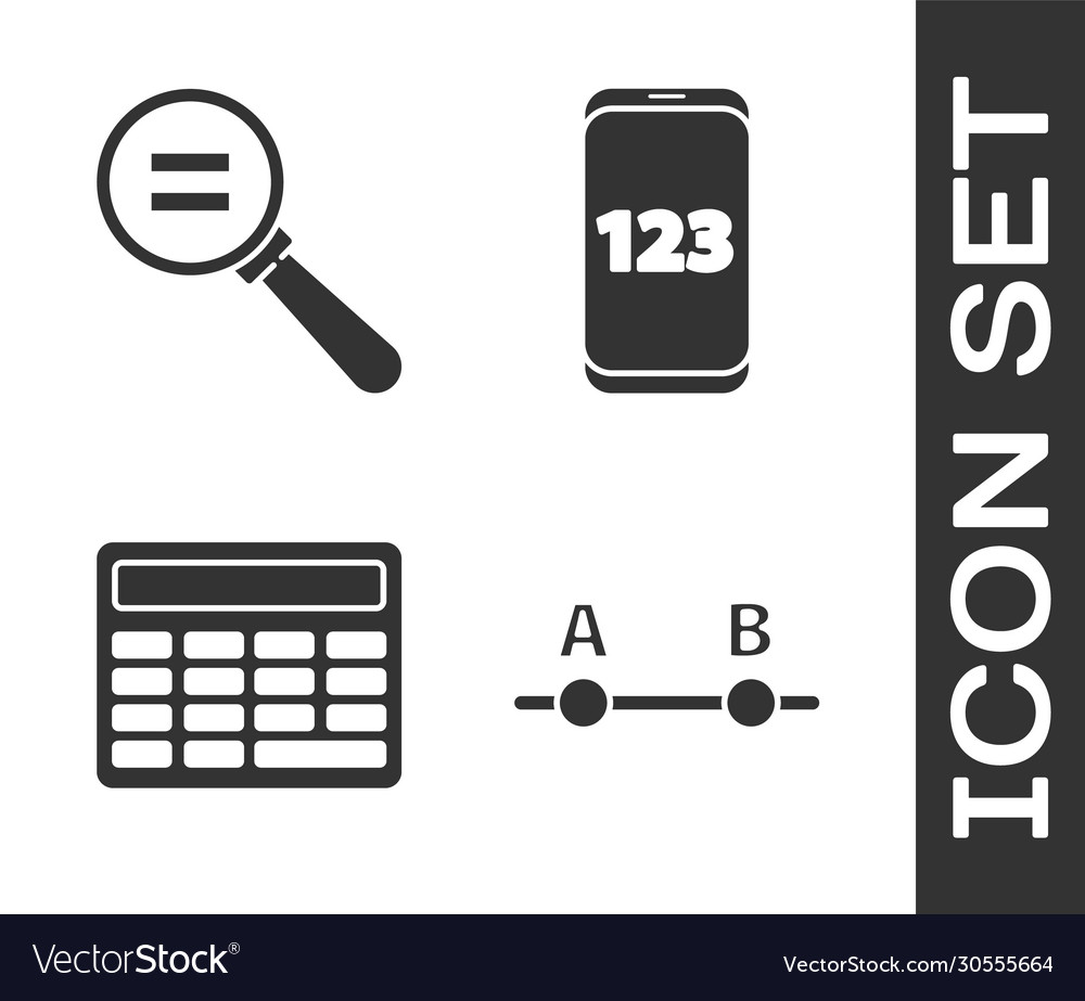 Set graph schedule chart diagram calculation vector image Set graph schedule chart diagram calculation