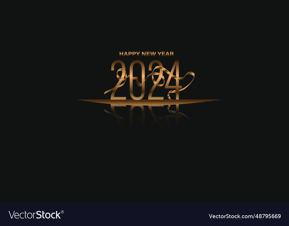 2024 happy new year Royalty Free Vector Image - VectorStock