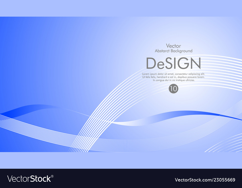 Abstract background color flow waved lines stock