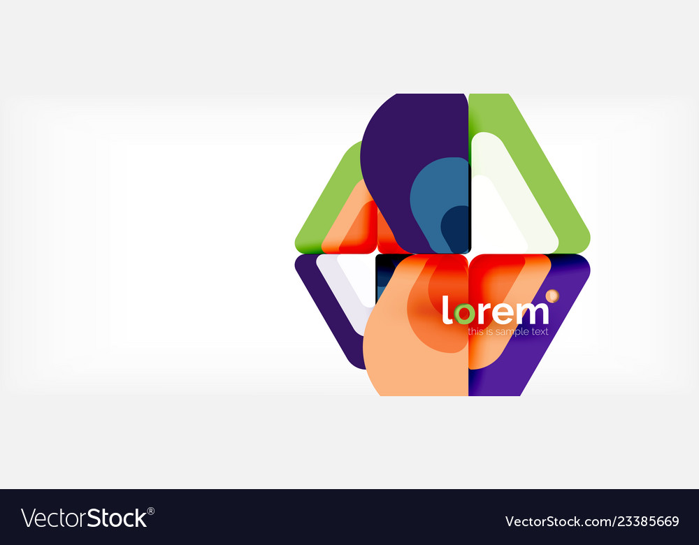 Abstract background multicolored geometric shapes