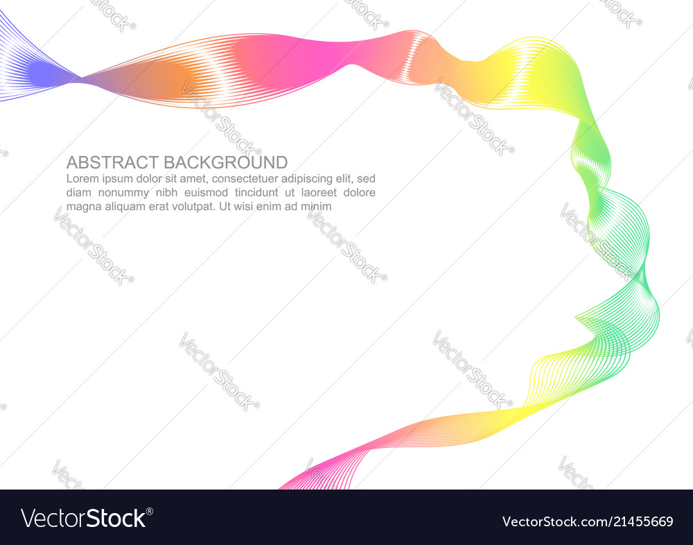 Abstract colorful wave background element vector image Abstract colorful wave background element