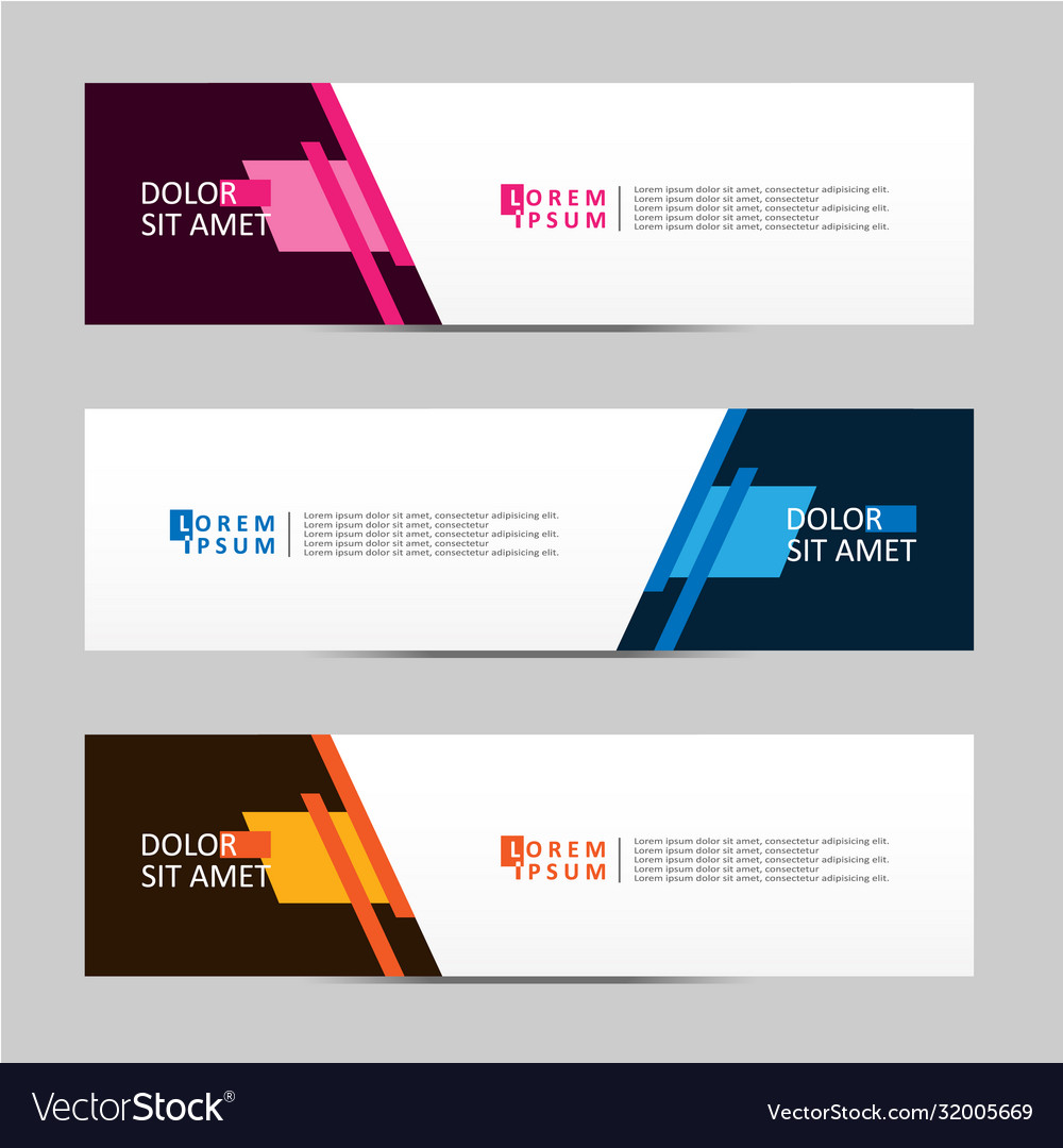 Abstract design banner web template