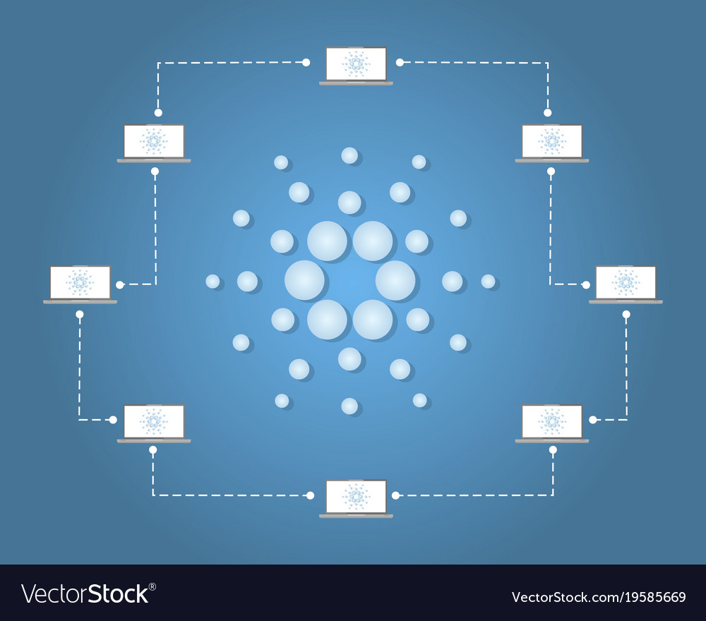 Cardano blockchain Verbindung Hintergrund Stil
