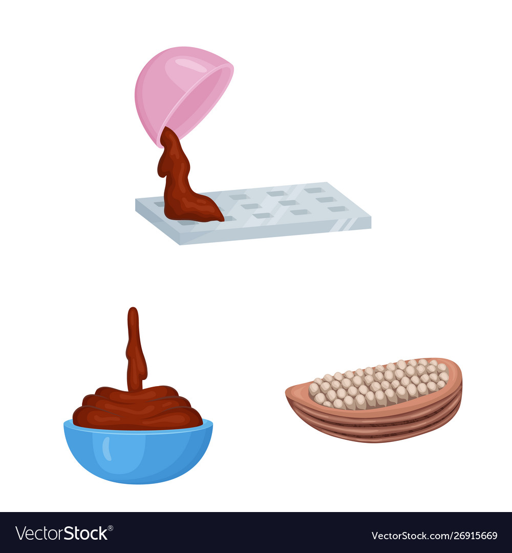 Design cocoa and beans symbol Vector Image Design cocoa and beans symbol