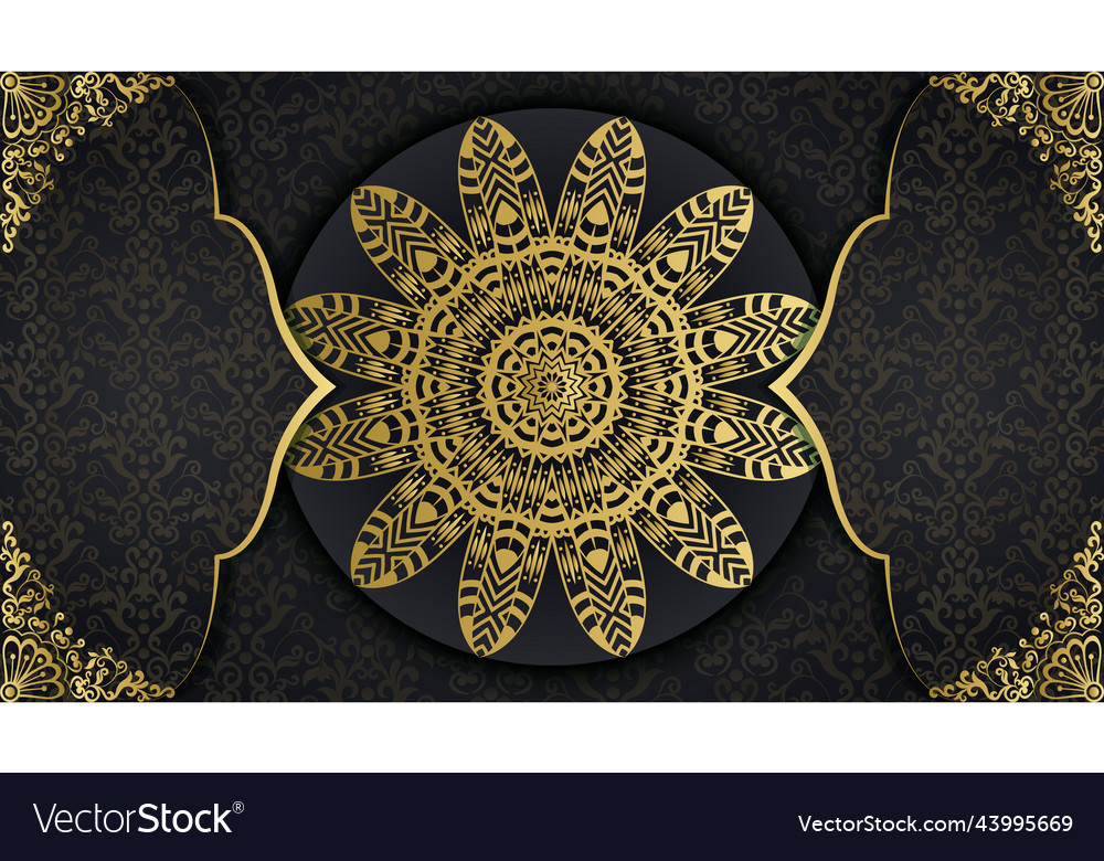 Gorgeous luxury decorative mandala background Vector Image