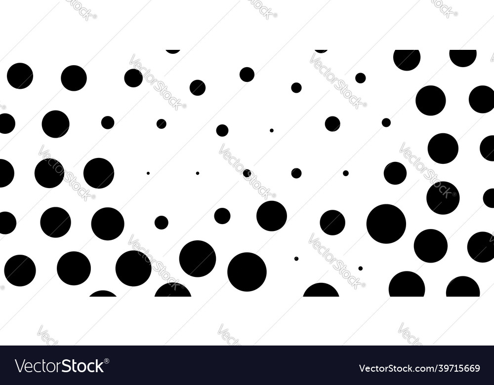 Halftone random circles dots pattern Vector Image Halftone random circles dots pattern