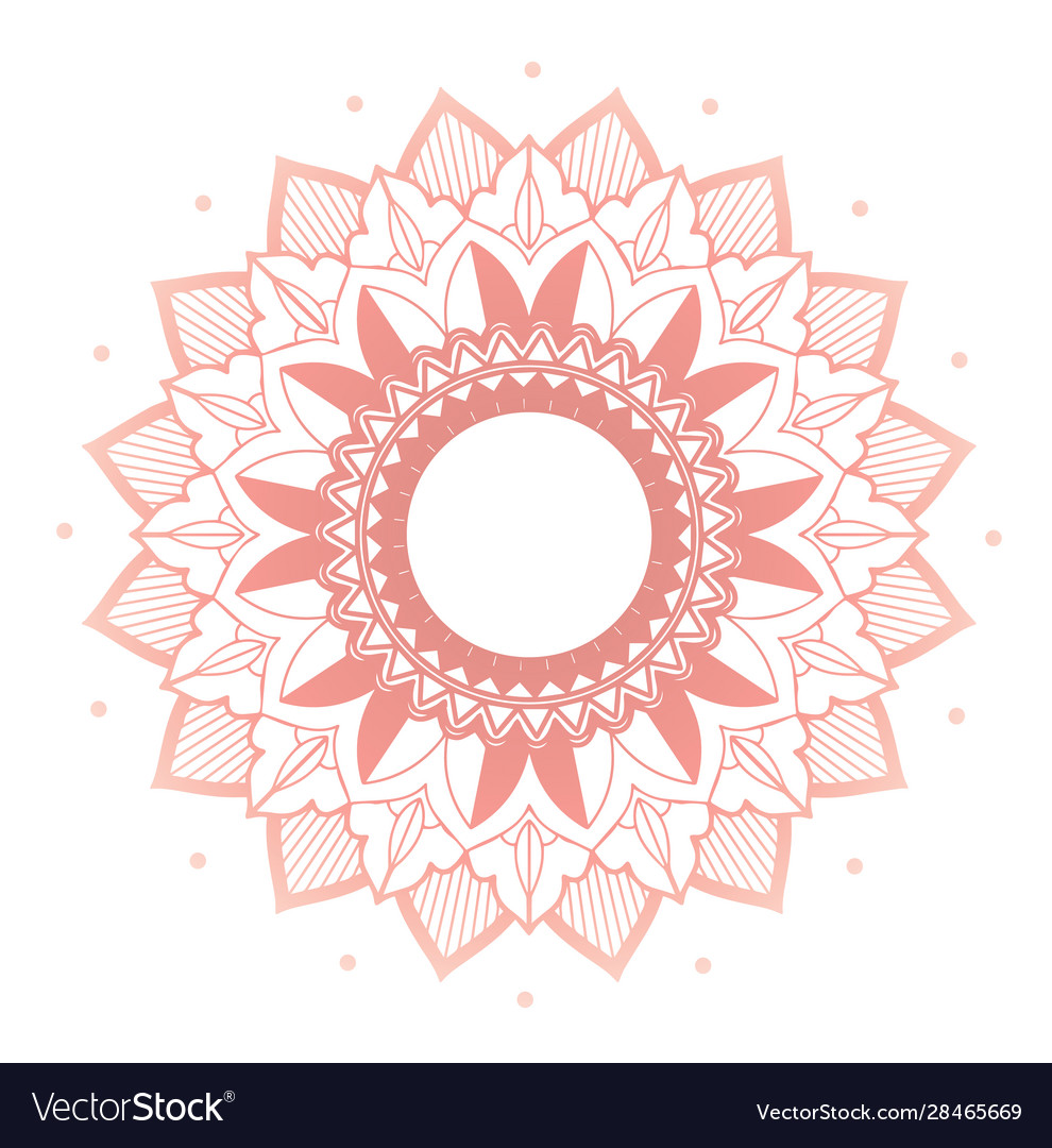 Mandala patterns on isolated background