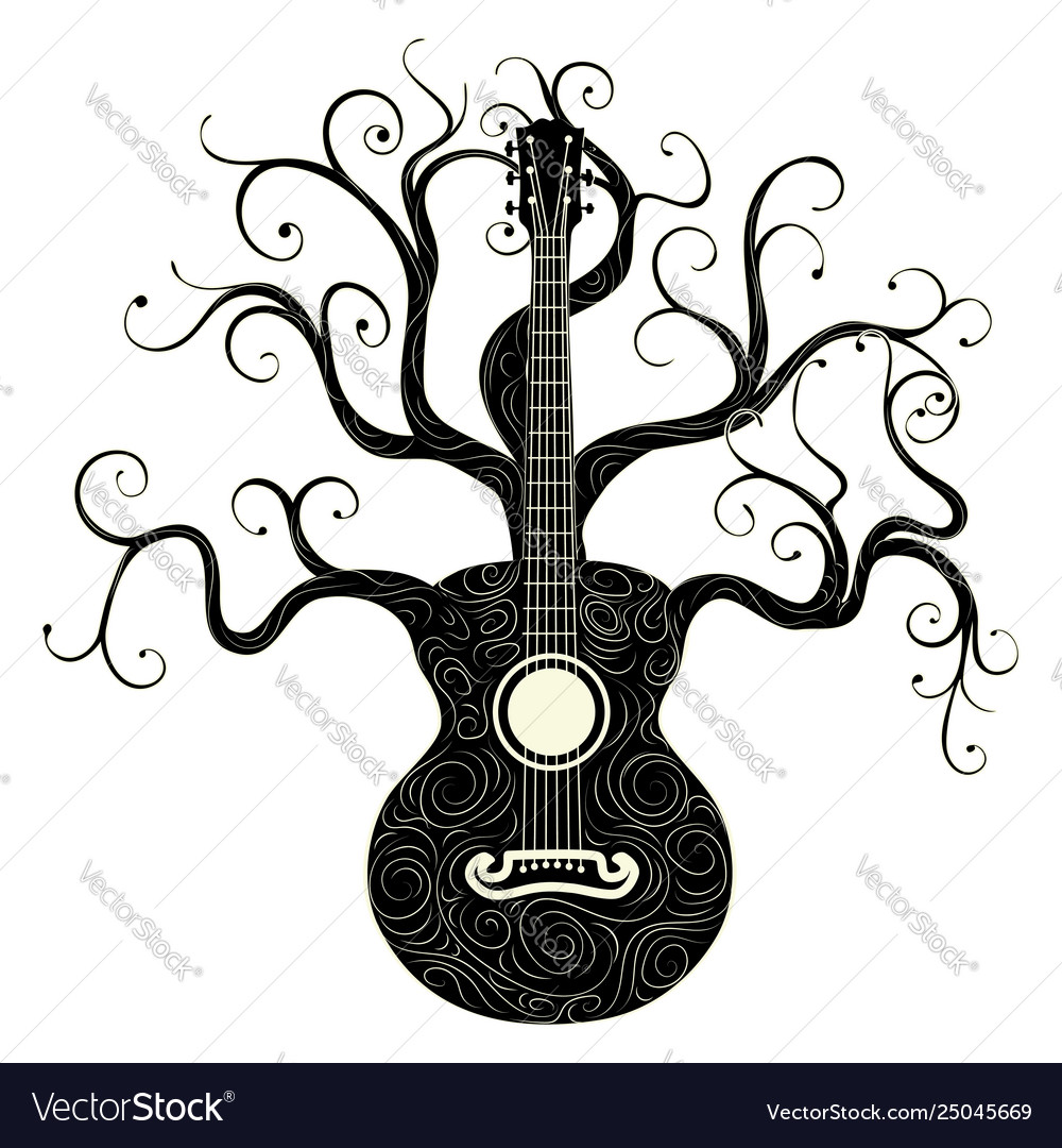 Retro guitar tree