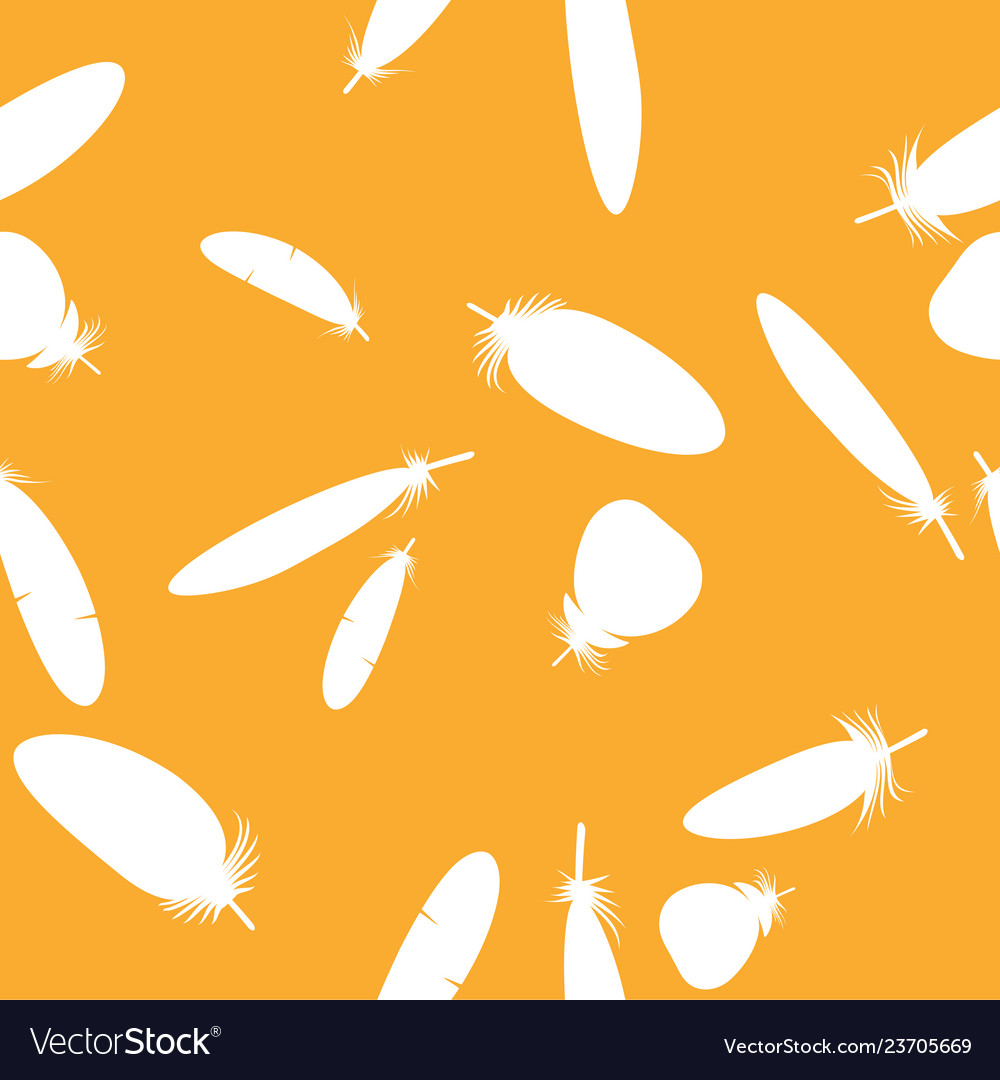Nahtlose minimalistische Muster mit Federn vector image Nahtlose minimalistische Muster mit Federn