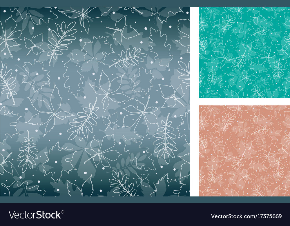 Seamless patterns with different colors background