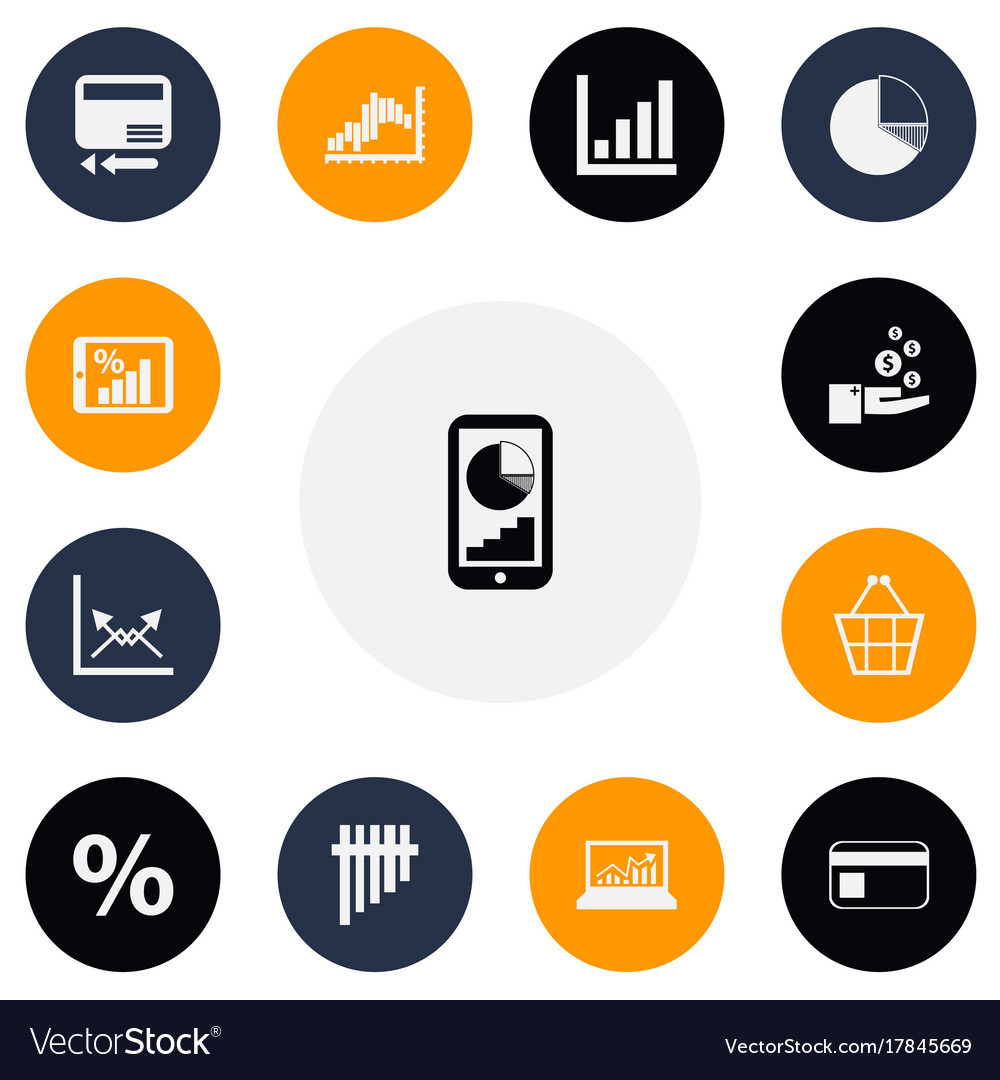 Set of 13 editable logical icons includes symbols
