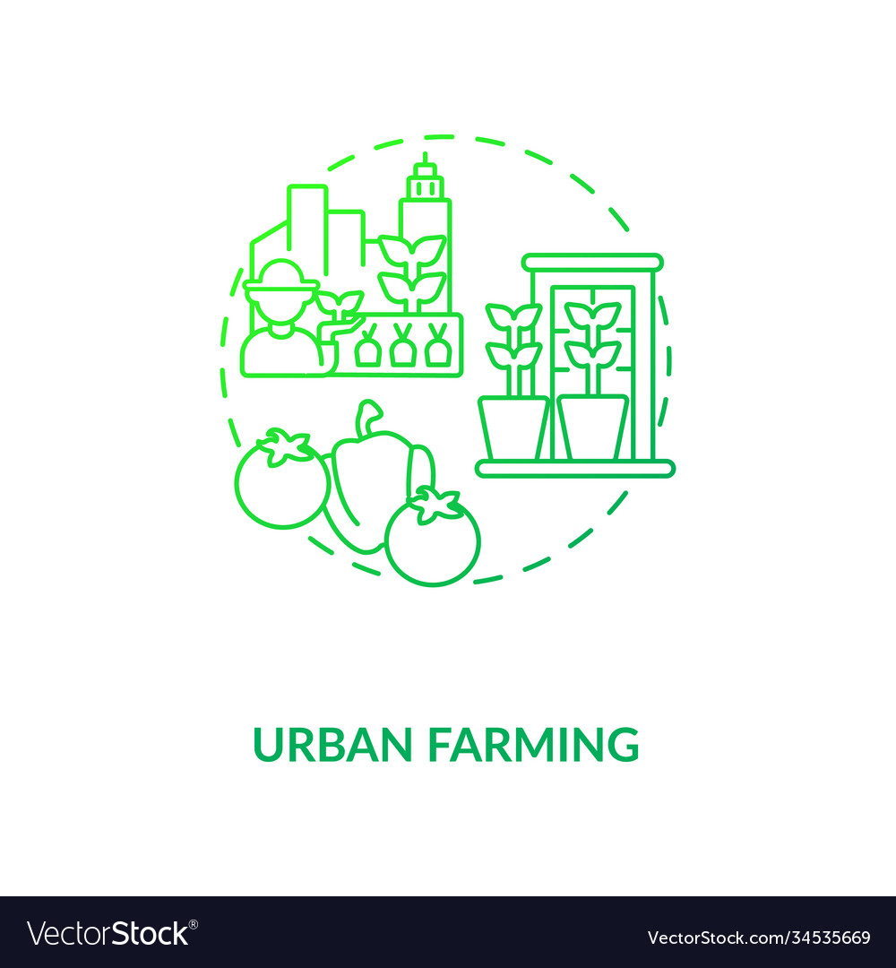 Urban farming concept icon