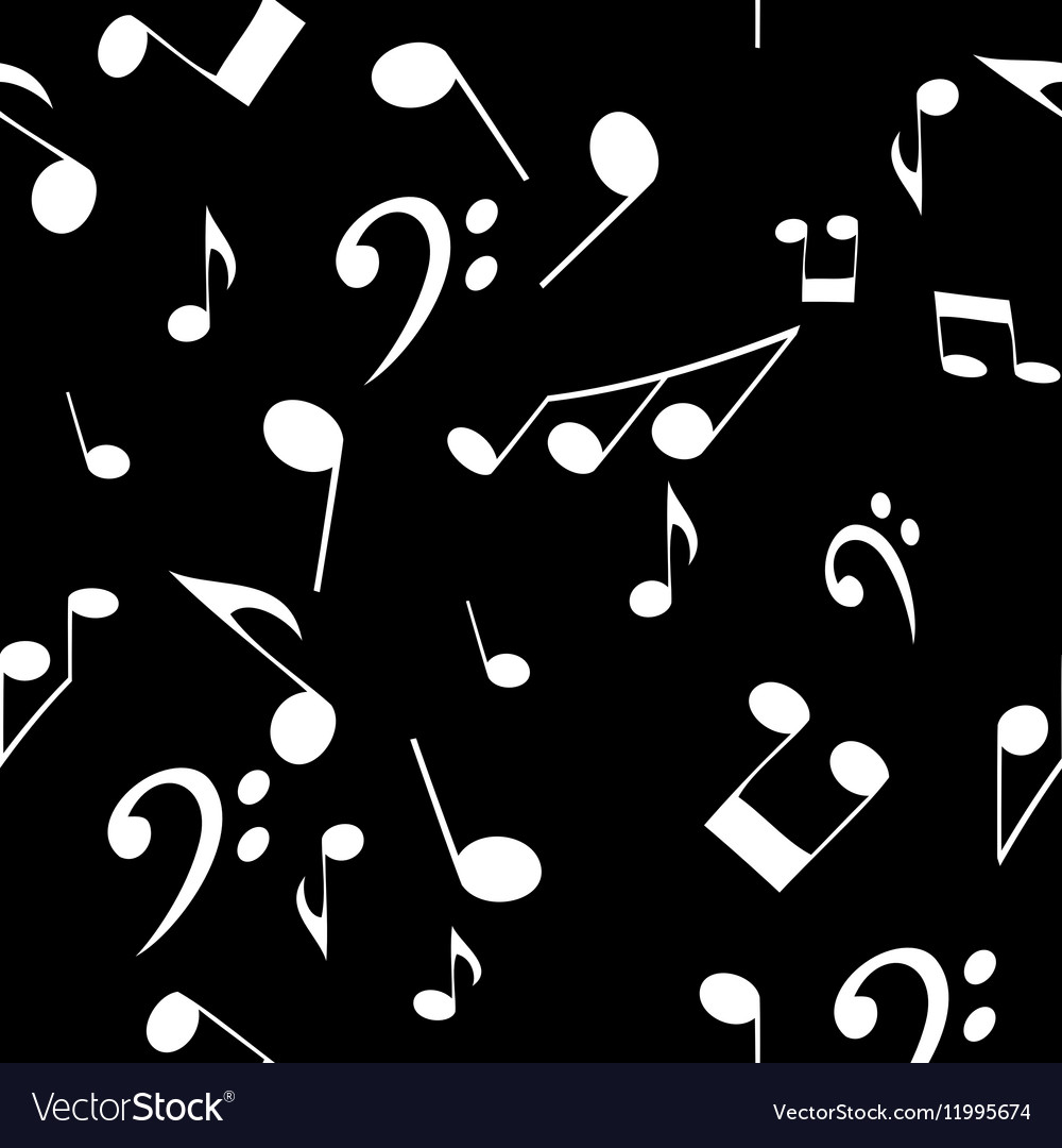 Abstract music seamless pattern background