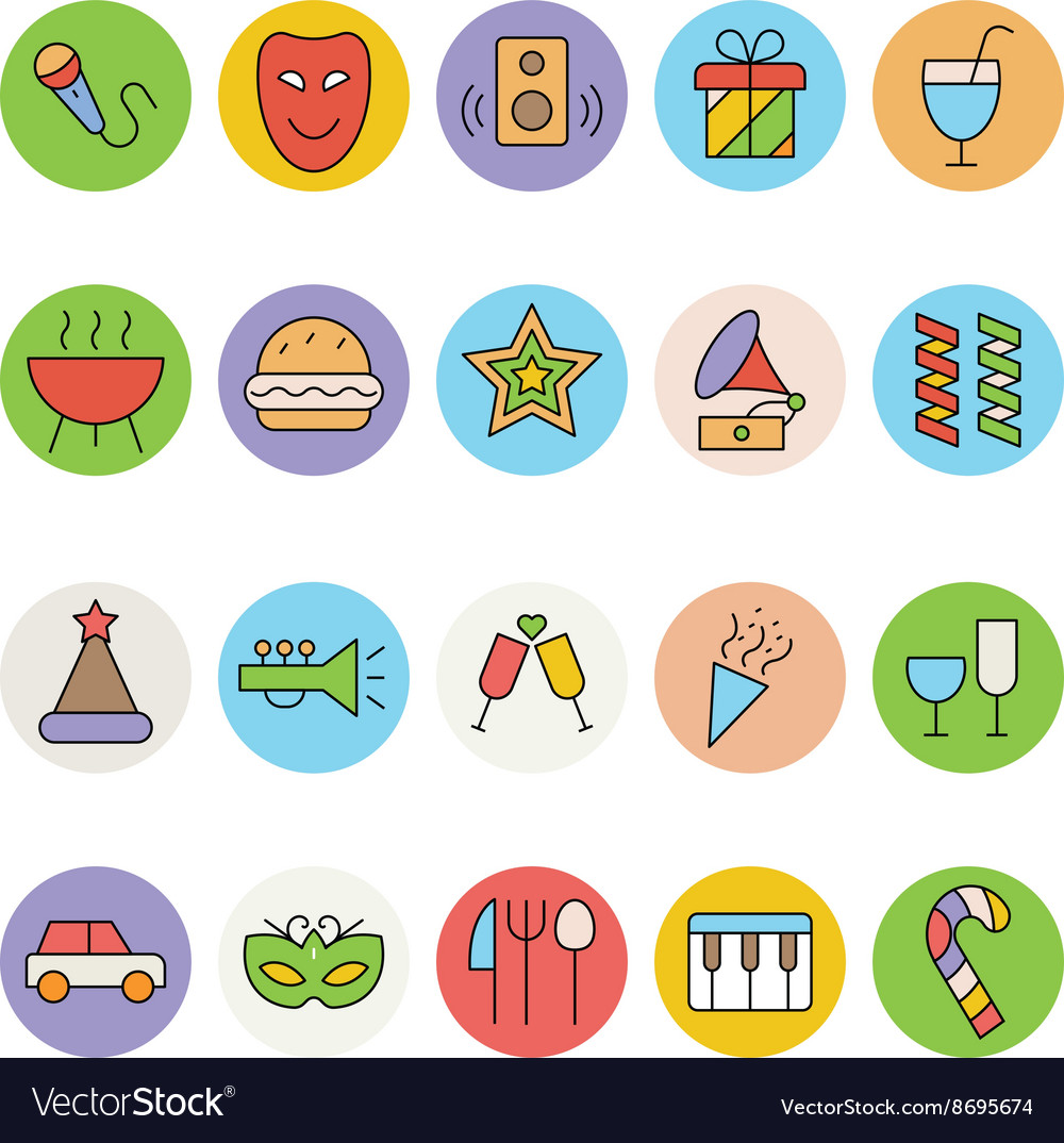 Celebration and party icons 4