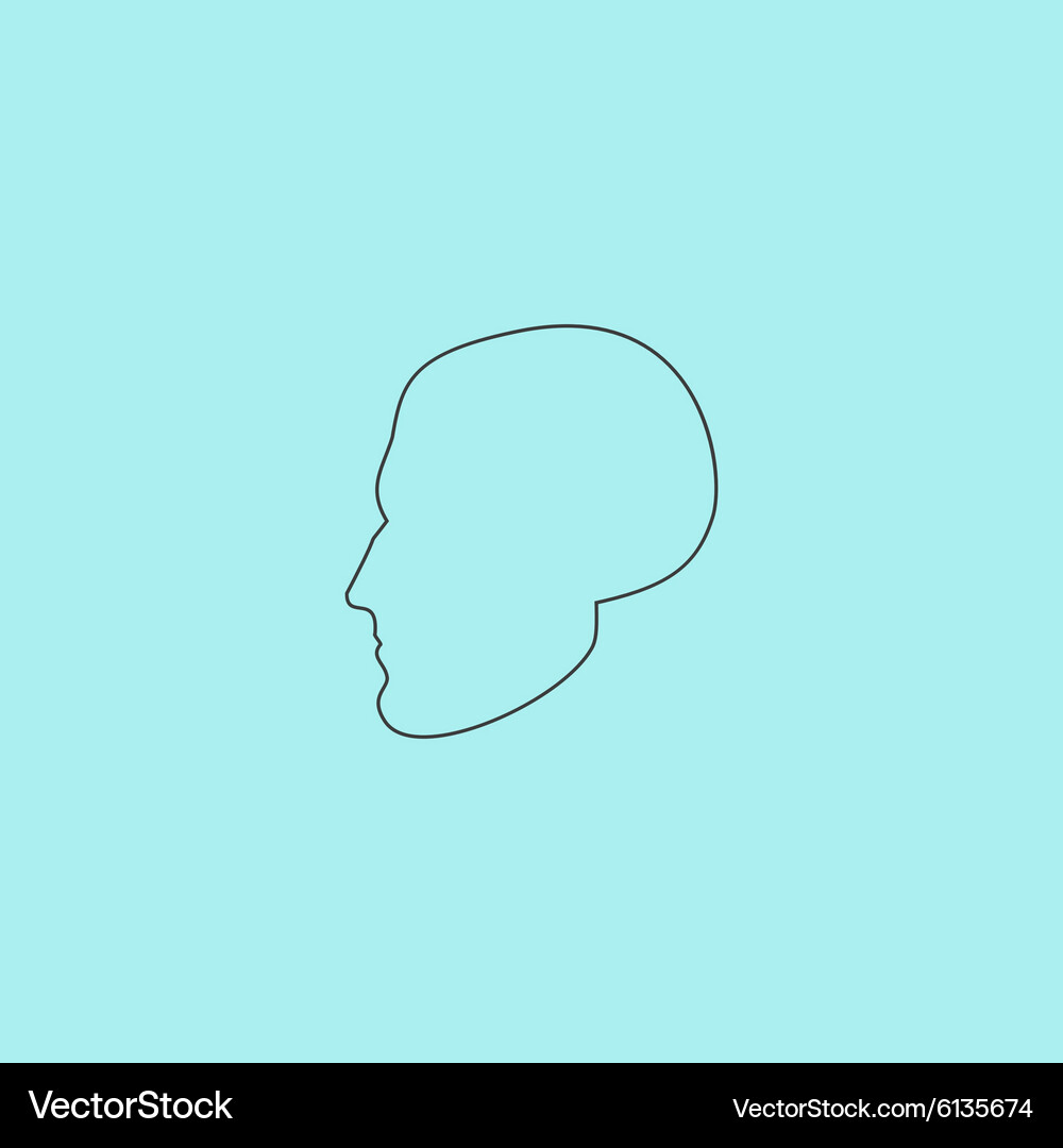 Head icon Royalty Free Vector Image - VectorStock