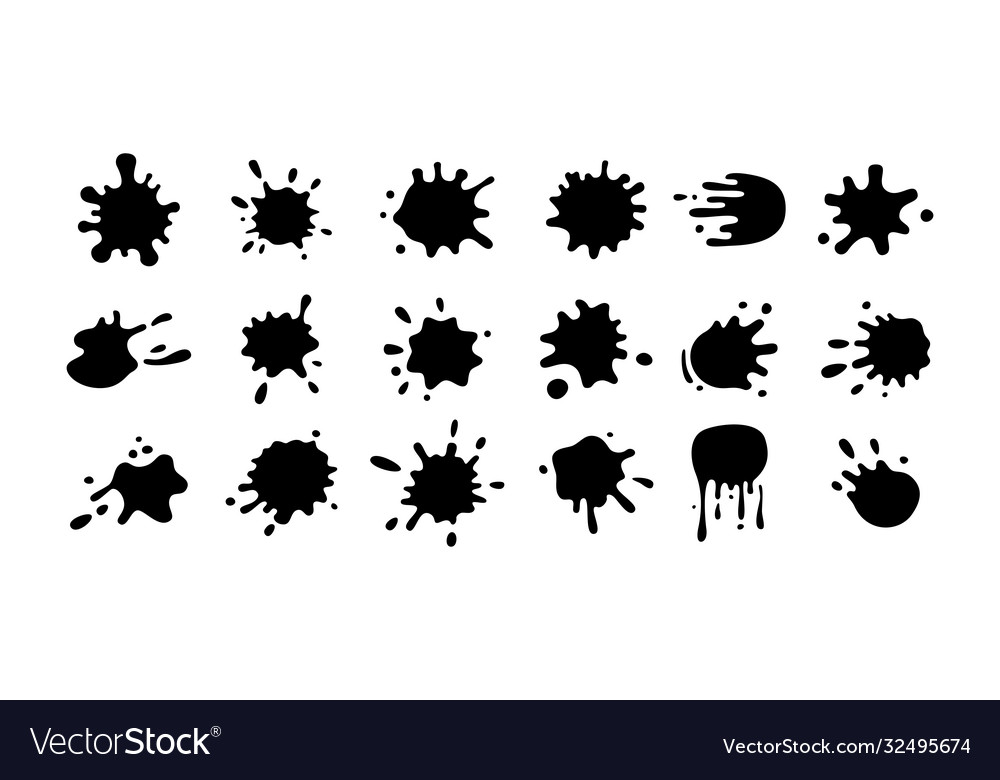 Ink Splatter Collection - Drops & Blobs
