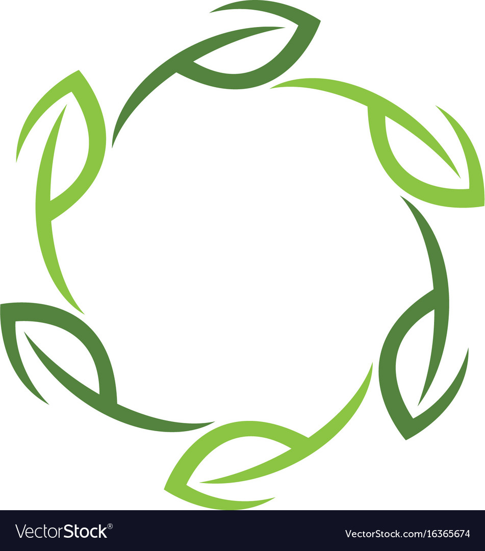 Logos of green leaf ecology nature element icon