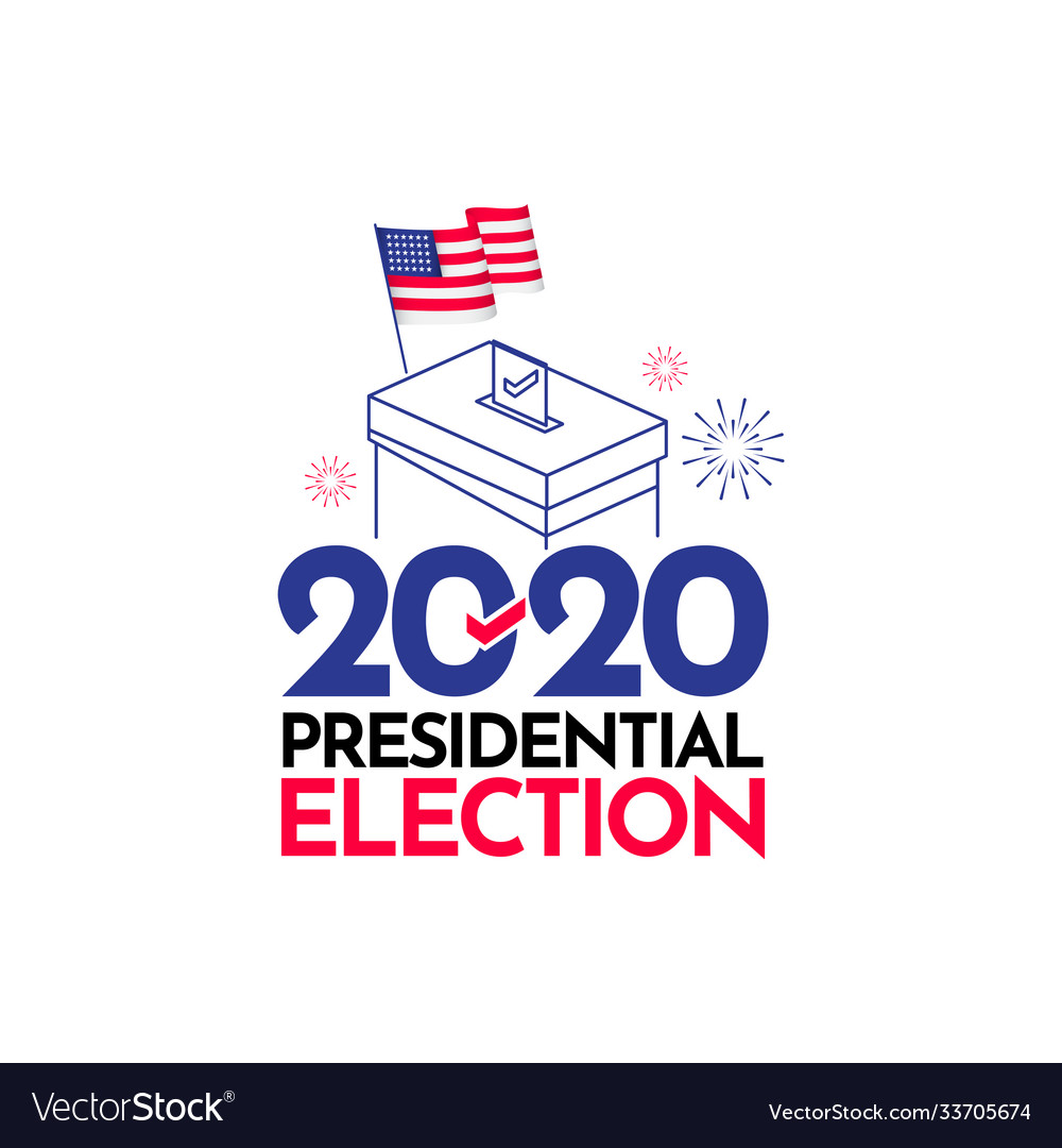 Presidential election 2020 united states template Vector Image