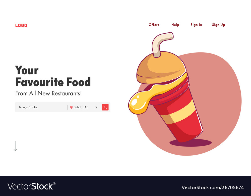 Responsive web template or landing page design vector image Responsive web template or landing page design