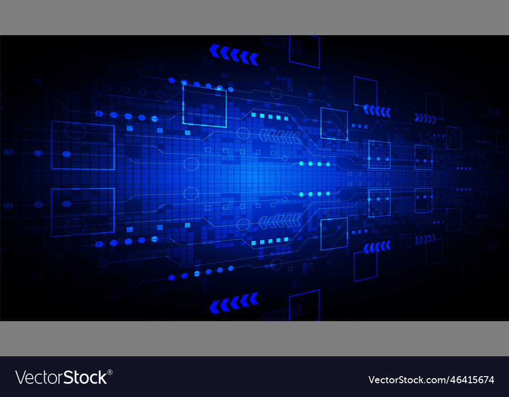 Technology background with hi-tech digital data vector image Technology background with hi-tech digital data