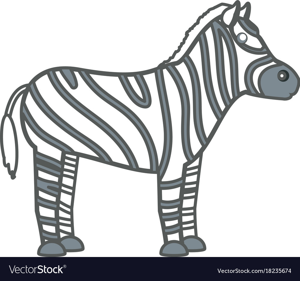 Zebra Royalty Free Vector Image - VectorStock