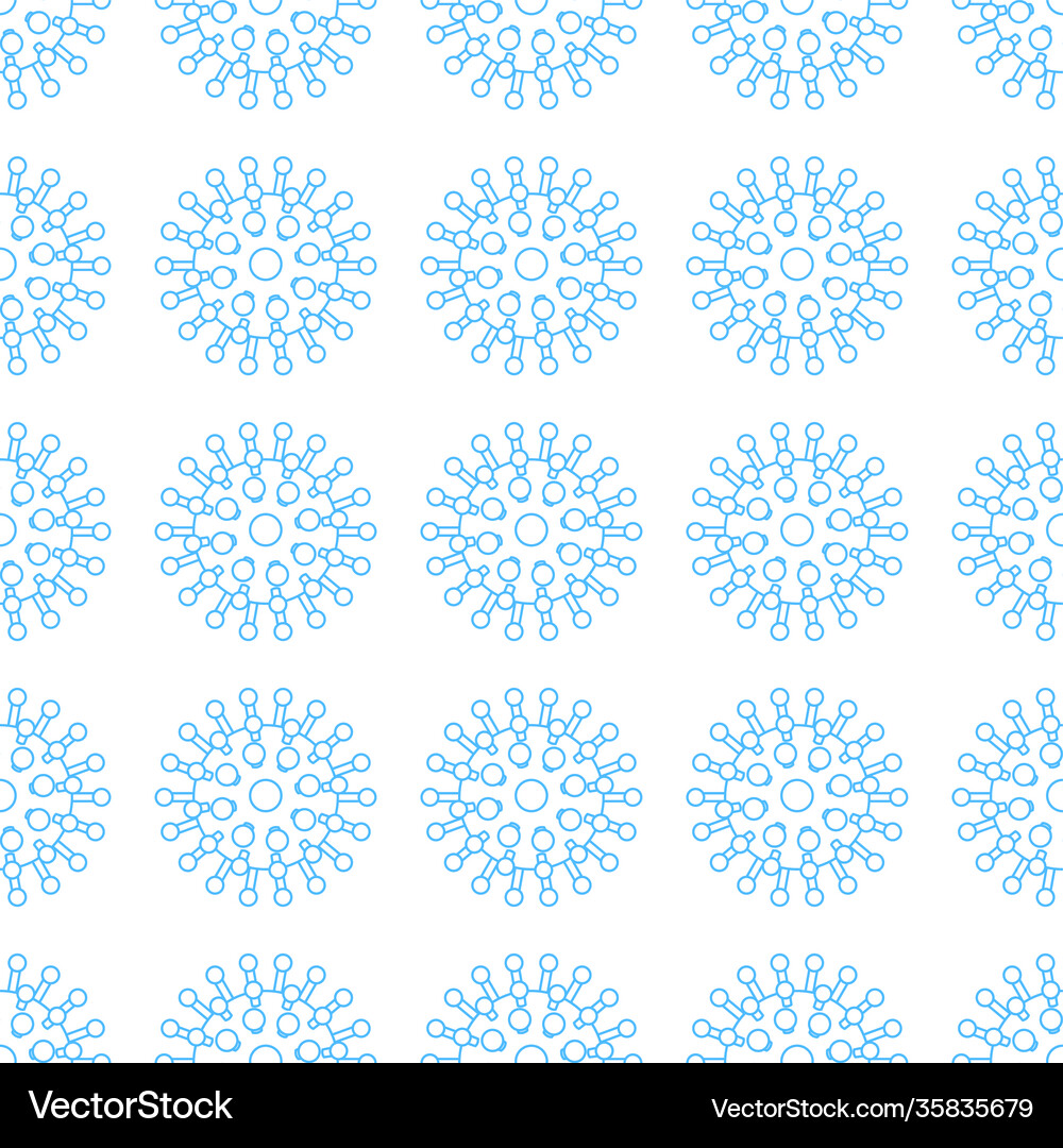 Abstract coronavirus pattern Royalty Free Vector Image