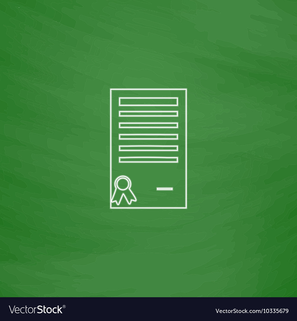 Certificate computer symbol