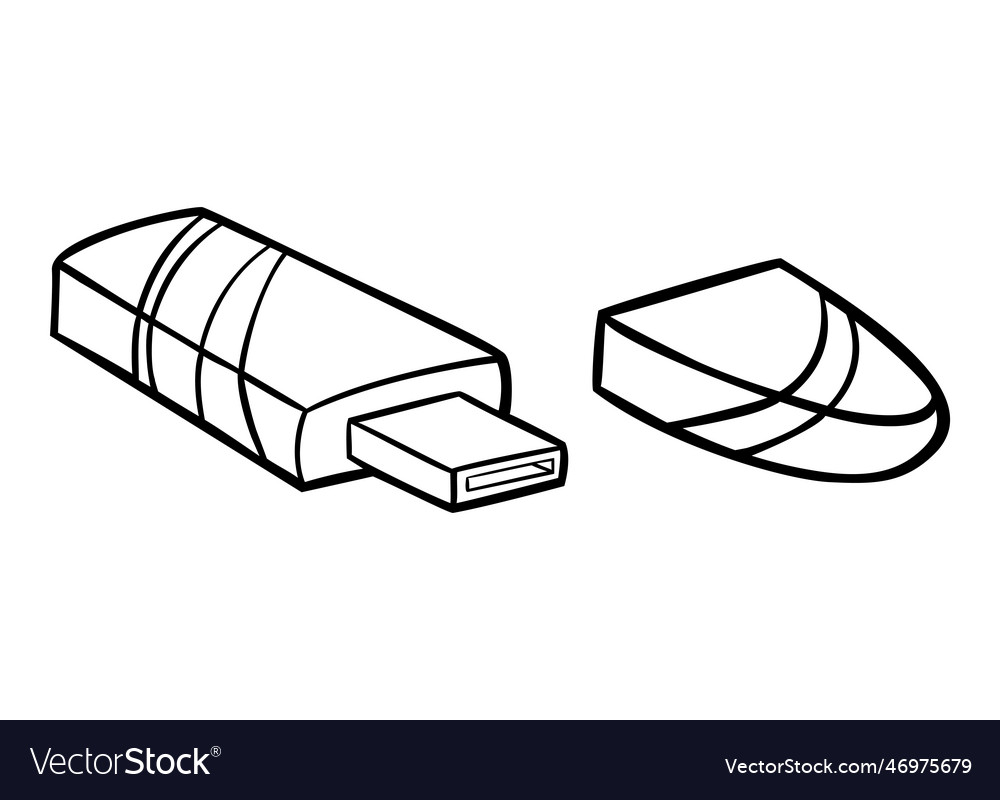 Coloring book usb flash drive