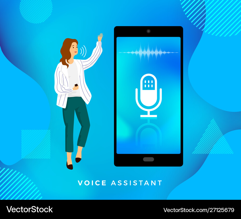 Concept voice technology Royalty Free Vector Image